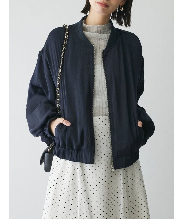 【グリーンパークス/Green Parks】のAnriettMusee MA-1ブルゾン インテリア・キッズ・メンズ・レディースファッション・服の通販 founy(ファニー) https://founy.com/ ファッション Fashion レディースファッション WOMEN アウター Coat Outerwear ジャケット Jackets ブルゾン Blouson/Jackets MA-1 MA-1 エレガント 上品 Elegant 春 Spring コンパクト Compact サテン Satin ショート Short シンプル Simple ジャケット Jacket スタイリッシュ Stylish トレンド Trend バランス Balance フランス France ブルゾン Blouson ポケット Pocket S/S・春夏 Ss・Spring/Summer 夏 Summer ビジネス 仕事 通勤 Business |ID: prp329100004471047 ipo3291000000031687066