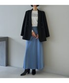 【アンフィーロ 自由区/UNFILO】の【新色・新サイズ登場!】サテン ナロースカート スモーキーブルー|ID: prp329100004471058 ipo3291000000034610033