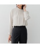 【23区/NIJYUSANKU】の【吸水速乾/UVケア/防シワ性】バックサテンアムンゼン スタンドフリル ブラウス ベージュ系|ID: prp329100004471074 ipo3291000000031963526