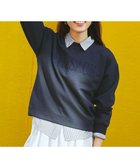 【エニィファム/any FAM】の【洗濯機可/UVケア】ダンボールエンブロイダリープルオーバー ネイビー|ID: prp329100004471077 ipo3291000000031968144