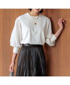 【23区/NIJYUSANKU】の【ご好評につきカラー追加/洗える】クロスコンビ パフスリーブ ニット アイボリー系|ID: prp329100004471132 ipo3291000000031970717
