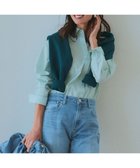 【23区/NIJYUSANKU】の【Oggi4月号掲載/洗える】CANCLINI ベーシック シャツ ミントストライプ|ID: prp329100004471147 ipo3291000000031968035