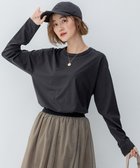 【23区/NIJYUSANKU】の【大好評素材/洗える】コットンベアジャージー ロング Tシャツ グレー系|ID: prp329100004471257 ipo3291000000031971637