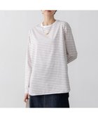 【23区/NIJYUSANKU】の【大好評素材/洗える】コットンベアジャージー ロング Tシャツ ベージュボーダー|ID: prp329100004471257 ipo3291000000032674894