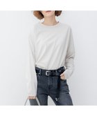 【23区/NIJYUSANKU】の【大好評素材/洗える】コットンベアジャージー ロング Tシャツ アイボリー系|ID: prp329100004471257 ipo3291000000032674895