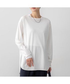 【23区/NIJYUSANKU】 【大好評素材/洗える】コットンベアジャージー ロング Tシャツ人気、トレンドファッション・服の通販 founy(ファニー) ファッション Fashion レディースファッション Fashion for Women トップス・カットソー Cut & Sew Tops シャツ・ブラウス・オフィスカジュアル Elegant Blouses & Button-Ups ロングTシャツ・Tシャツ Longline T-Shirts & Tees カットソー・ベーシックTシャツ Cut-and-Sewn Tops / Stretch Tees & Basics インナー Innerwear 洗える Machine Washable カットソー Cut and Sewn Top シンプル Simple, Minimal ストレッチ Stretch, Stretchy Fabric 定番 Standard, Basic Item ノースリーブ Sleeveless, No-Sleeve ペプラム Peplum, Flared Hem ロング Long, Long-Length A/W・秋冬 Autumn/Winter 冬 Winter / This Winter S/S・春夏 SS, Spring/Summer, Warm Season 新作・新入荷 New Arrivals / New In 夏 Summer 2025年 2025 2025-2026秋冬・A/W Autumn/Winter 2025–26 AW25–26 |ID:prp329100004471257