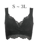 【ブラデリス ニューヨーク/BRADELIS New York】の【BRADELIS Me / ノンワイヤー・バストアップ】レーシィオールインワンブラ 日中も就寝時も快適に補正するブラ ブラック|ID: prp329100004471316 ipo3291000000035665314