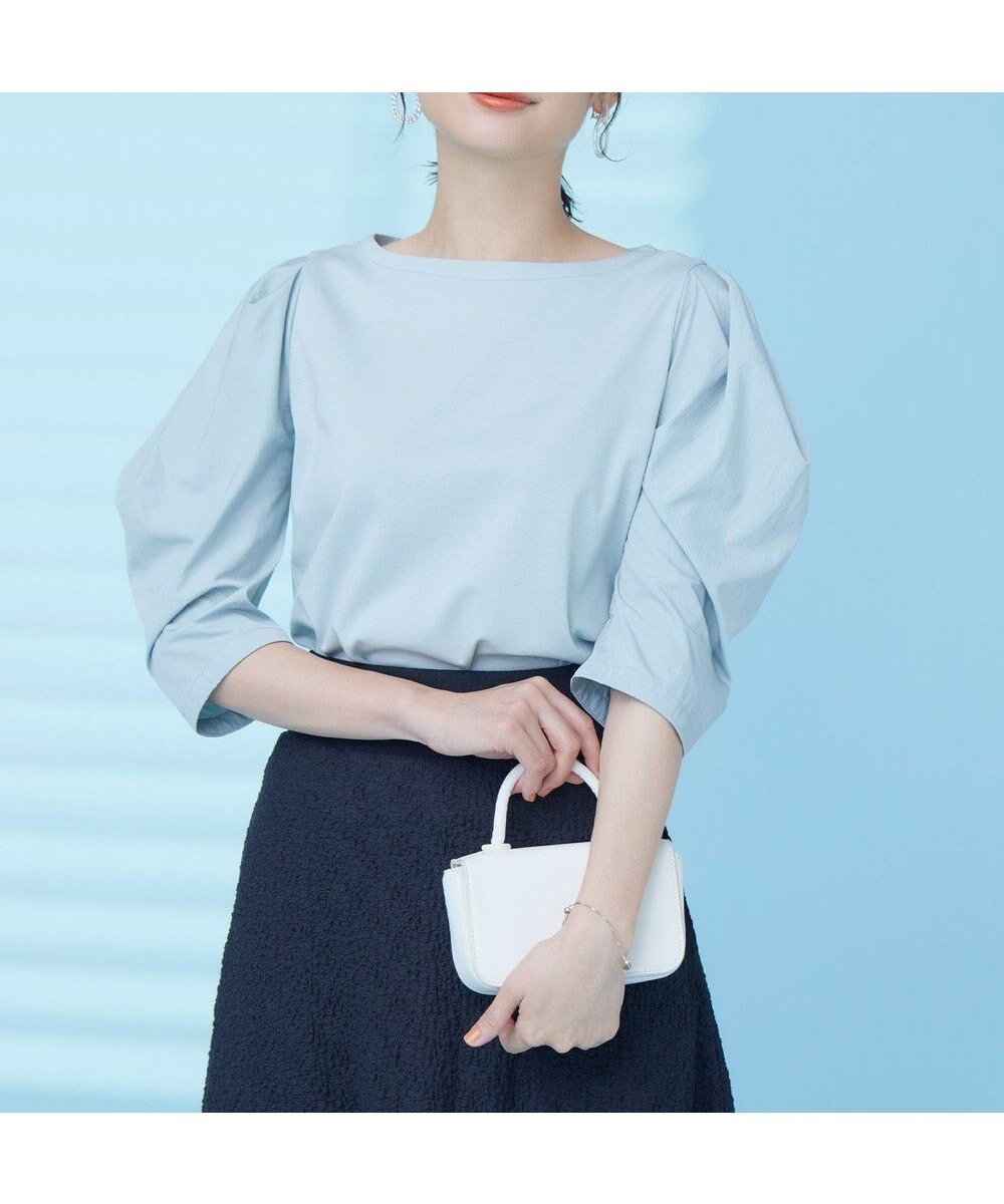 【組曲/KUMIKYOKU】の【接触冷感】コンビネーションポンチデザイン カットソー 人気、トレンドファッション・服の通販 founy(ファニー) 　ファッション　Fashion　レディースファッション　WOMEN　トップス・カットソー　Tops/Tshirt　シャツ/ブラウス　Shirts/Blouses　ロング / Tシャツ　T-Shirts　カットソー　Cut and Sewn　春　Spring　カットソー　Cut And Sew　コンビ　Combination　シンプル　Simple　パターン　Pattern　フォーマル　Formal　S/S・春夏　Ss・Spring/Summer　夏　Summer　エレガント 上品　Elegant　 other-1|ID: prp329100004471327 ipo3291000000031973129