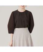 【エニィ スィス/any SiS】の【洗える】カットジョーゼットチュール トップス ブラウン|ID: prp329100004471367 ipo3291000000034308486