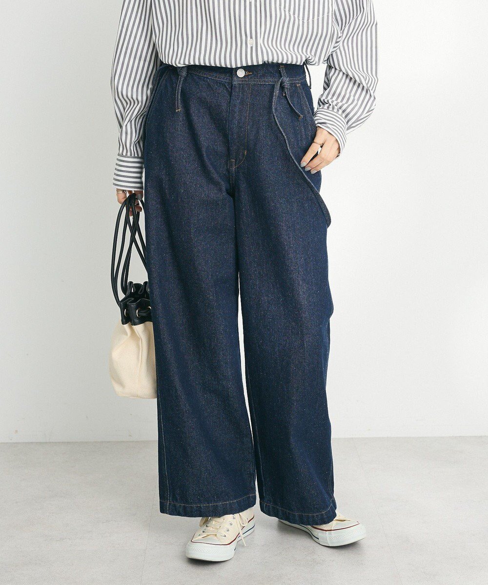 【クラフトスタンダードブティック/CRAFT STANDARD BOUTIQUE】の2WAYサロペットデニムパンツ インテリア・キッズ・メンズ・レディースファッション・服の通販 founy(ファニー) 　ファッション　Fashion　レディースファッション　WOMEN　2025年　2025　2025春夏・S/S　Ss,Spring/Summer,2025　サロペット　Overalls　ストレート　Straight　デニム　Denim　ポケット　Pocket　ワイド　Wide　夏　Summer　春　Spring　S/S・春夏　Ss・Spring/Summer　Dark Indigo|ID: prp329100004471477 ipo3291000000031988852