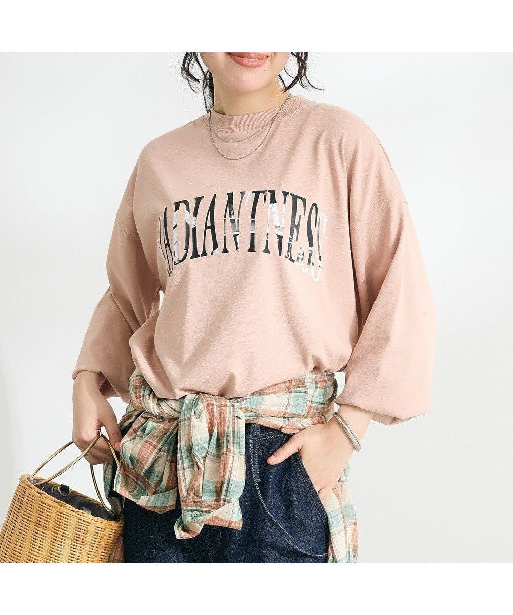 【クラフトスタンダードブティック/CRAFT STANDARD BOUTIQUE】のバルーンロゴカットソー インテリア・キッズ・メンズ・レディースファッション・服の通販 founy(ファニー) 　ファッション　Fashion　レディースファッション　WOMEN　トップス・カットソー　Tops/Tshirt　シャツ/ブラウス　Shirts/Blouses　ロング / Tシャツ　T-Shirts　カットソー　Cut and Sewn　春　Spring　カットソー　Cut And Sew　スリーブ　Sleeve　トレンド　Trend　ドロップ　Drop　バルーン　Balloon　フォルム　Form　プリント　Print　ポケット　Pocket　ロング　Long　S/S・春夏　Ss・Spring/Summer　おすすめ　Recommend　夏　Summer　2025年　2025　2025春夏・S/S　Ss,Spring/Summer,2025　Pink|ID: prp329100004471498 ipo3291000000031986117
