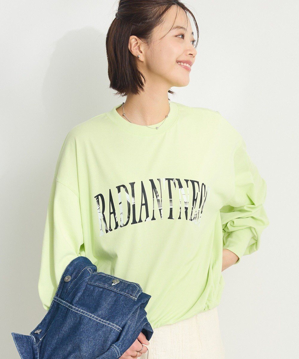【クラフトスタンダードブティック/CRAFT STANDARD BOUTIQUE】のバルーンロゴカットソー インテリア・キッズ・メンズ・レディースファッション・服の通販 founy(ファニー) 　ファッション　Fashion　レディースファッション　WOMEN　トップス・カットソー　Tops/Tshirt　シャツ/ブラウス　Shirts/Blouses　ロング / Tシャツ　T-Shirts　カットソー　Cut and Sewn　春　Spring　カットソー　Cut And Sew　スリーブ　Sleeve　トレンド　Trend　ドロップ　Drop　バルーン　Balloon　フォルム　Form　プリント　Print　ポケット　Pocket　ロング　Long　S/S・春夏　Ss・Spring/Summer　おすすめ　Recommend　夏　Summer　2025年　2025　2025春夏・S/S　Ss,Spring/Summer,2025　Lime Green|ID: prp329100004471498 ipo3291000000031986118
