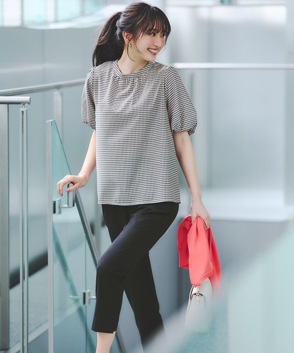 【エニィ スィス/any SiS】の【洗える】シアーストライプ ブラウス 人気、トレンドファッション・服の通販 founy(ファニー) 　ファッション　Fashion　レディースファッション　WOMEN　トップス・カットソー　Tops/Tshirt　シャツ/ブラウス　Shirts/Blouses　カーディガン　Cardigan　ギンガム　Gingham　コンシャス　Conscious　シンプル　Simple　ジャケット　Jacket　スタンド　Stand　ストライプ　Stripe　チェック　Check　フェミニン　Feminine　夏　Summer　春　Spring　S/S・春夏　Ss・Spring/Summer　洗える　Washable　無地　Plain Color　 other-1|ID: prp329100004471503 ipo3291000000031967970