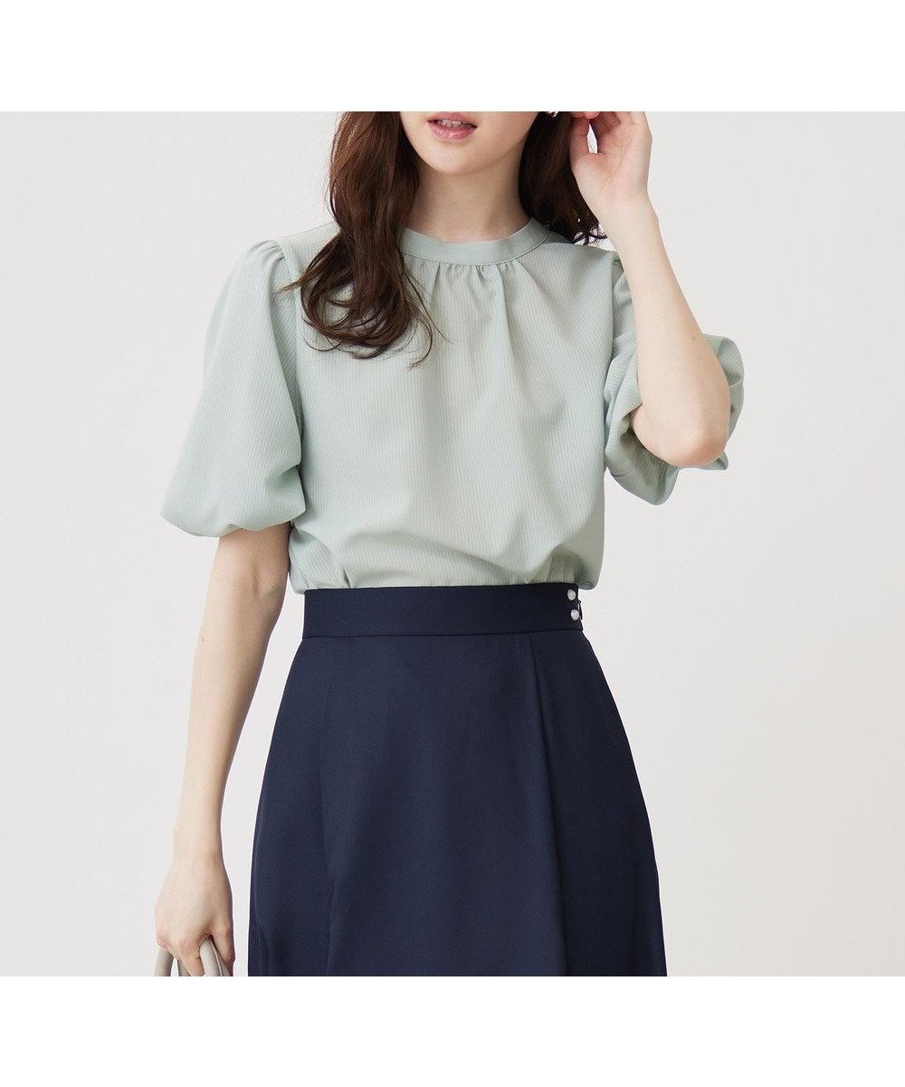 【エニィ スィス/any SiS】の【洗える】シアーストライプ ブラウス インテリア・キッズ・メンズ・レディースファッション・服の通販 founy(ファニー) 　ファッション　Fashion　レディースファッション　WOMEN　トップス・カットソー　Tops/Tshirt　シャツ/ブラウス　Shirts/Blouses　カーディガン　Cardigan　ギンガム　Gingham　コンシャス　Conscious　シンプル　Simple　ジャケット　Jacket　スタンド　Stand　ストライプ　Stripe　チェック　Check　フェミニン　Feminine　夏　Summer　春　Spring　S/S・春夏　Ss・Spring/Summer　洗える　Washable　無地　Plain Color　ミント|ID: prp329100004471503 ipo3291000000031967975