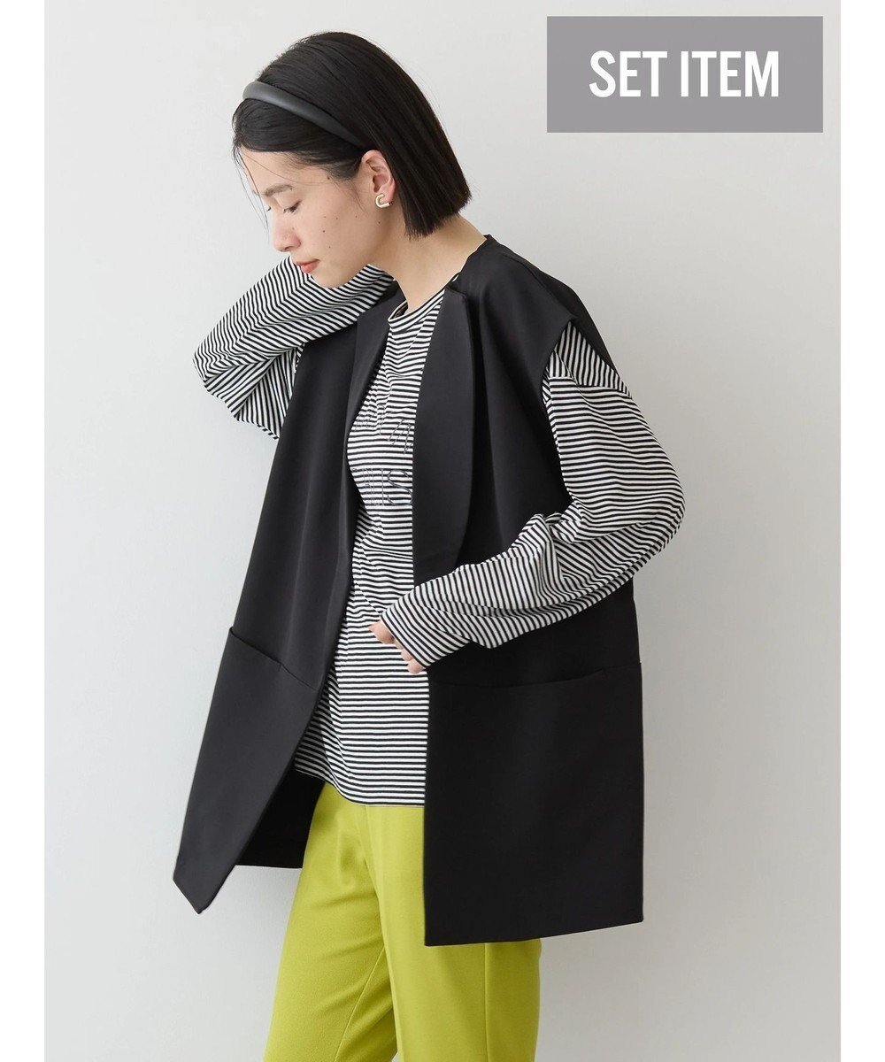 【アメリカンホリック/AMERICAN HOLIC】のSET ベスト+ロゴカットプルオーバー インテリア・キッズ・メンズ・レディースファッション・服の通販 founy(ファニー) 　ファッション　Fashion　レディースファッション　WOMEN　トップス・カットソー　Tops/Tshirt　シャツ/ブラウス　Shirts/Blouses　ロング / Tシャツ　T-Shirts　ベスト/ジレ　Gilets/Vests　プルオーバー　Pullover　カットソー　Cut and Sewn　カットソー　Cut And Sew　ショルダー　Shoulder　ドロップ　Drop　ベスト　Vest　ポケット　Pocket　夏　Summer　春　Spring　S/S・春夏　Ss・Spring/Summer　Border|ID: prp329100004471709 ipo3291000000031975867