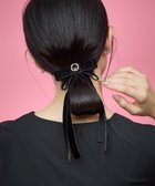 【組曲/KUMIKYOKU】の【好評につき追加販売】ベルベットリボンヘアクリップ ブラック系|ID: prp329100004471720 ipo3291000000031930546