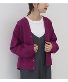 【アメリカンホリック/AMERICAN HOLIC】のVネックリップルカーディガン Purple|ID: prp329100004471777 ipo3291000000031951691