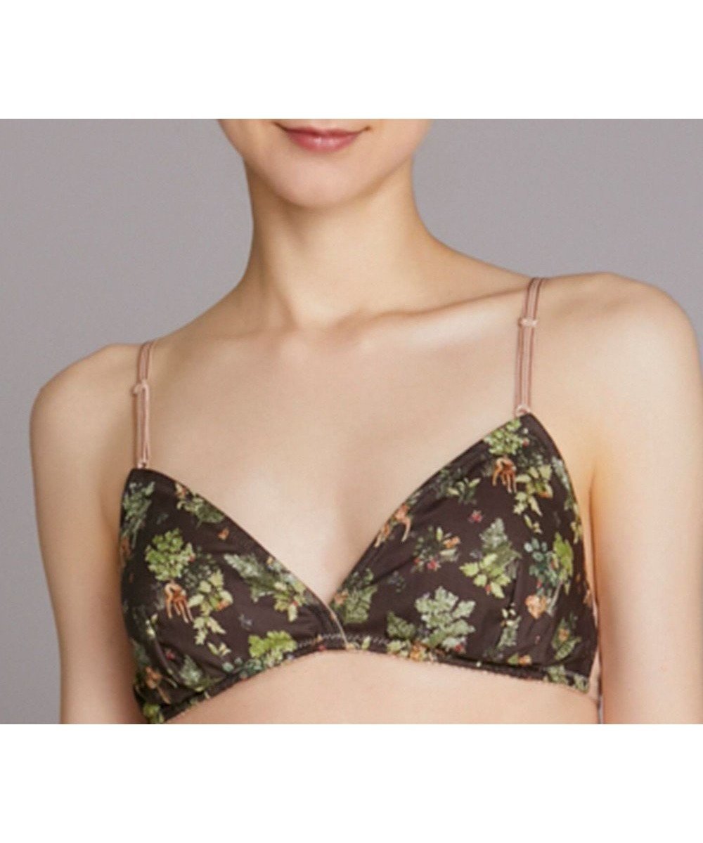 【ウンナナクール/une nana cool】のMADE WITH LIBERTY FABRIC 【綿混】三角ノンワイヤーブラ 人気、トレンドファッション・服の通販 founy(ファニー) 　ファッション　Fashion　レディースファッション　WOMEN　アンダー　Under　チェック　Check　手描き　Hand Drawn　ブラジャー　Bra　プリント　Print　ワイヤー　Wire　 other-1|ID: prp329100004471794 ipo3291000000031991447