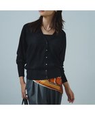 【23区/NIJYUSANKU】の【洗える】ヴィスコースストレッチ ドルマンスリーブ カーディガン ブラック系|ID: prp329100004471864 ipo3291000000034664552