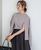 【23区/NIJYUSANKU】の【洗える】ヴィスコースストレッチ ドルマンスリーブ カーディガン ライトグレー系|ID: prp329100004471864 ipo3291000000034664553