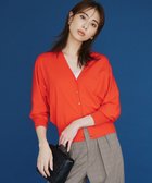 【23区/NIJYUSANKU】の【洗える】ヴィスコースストレッチ ドルマンスリーブ カーディガン レッド系|ID: prp329100004471864 ipo3291000000034664554