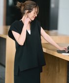 【アンフィーロ 自由区/UNFILO】の【洗える・軽量】フォルムニットジレ ブラック|ID: prp329100004471871 ipo3291000000031885778