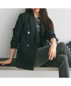 【23区/NIJYUSANKU】の【セットアップ対応/洗える】リネンレーヨンストレッチ ダブル ジャケット ネイビー系|ID: prp329100004471877 ipo3291000000032026077