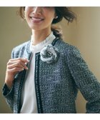 【23区/NIJYUSANKU】の【セットアップ対応】シャインツイードストレッチ ノーカラー ジャケット ブラックミックス|ID: prp329100004471891 ipo3291000000031983957
