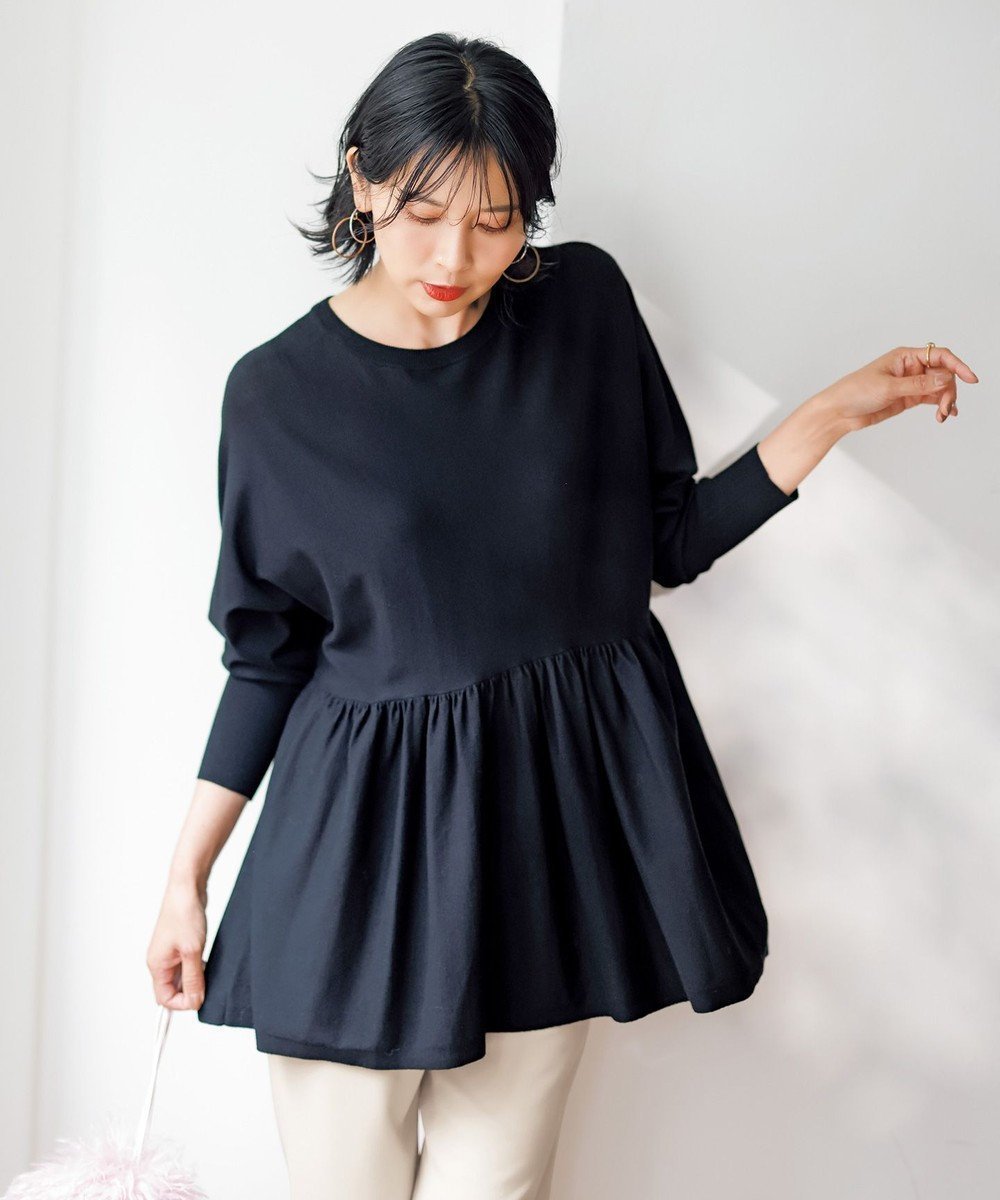 【アンフィーロ 自由区/UNFILO】の【洗える】マイビューティニット ペプラム 人気、トレンドファッション・服の通販 founy(ファニー) 　ファッション　Fashion　レディースファッション　Fashion for Women　トップス・カットソー　Cut & Sew Tops　ニット　Knit Tops & Sweaters　ウォッシャブル　Machine Washable　洗える　Machine Washable　カーディガン　Cardigan, Knitwear　ギャザー　Gathered, Ruffled　セーター　Sweater, Knitwear　タートルネック　Turtleneck, High Neck　ペプラム　Peplum, Flared Hem　A/W・秋冬　Autumn/Winter　 other-1|ID: prp329100004471897 ipo3291000000033489275