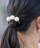 【ティアクラッセ/Tiaclasse】の3粒パールヘアゴム オフホワイトB|ID: prp329100004471938 ipo3291000000033516485