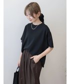 【アメリカンホリック/AMERICAN HOLIC】の異素材ショルダー切替カットプルオーバー Black|ID: prp329100004472020 ipo3291000000032056383