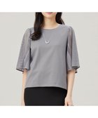 【自由区/JIYU-KU】の【洗える】レースエッジフレアスリーブ トップス モスグレー|ID: prp329100004472247 ipo3291000000032465532