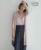 【アイシービー/iCB】の【WEB限定カラーあり・接触冷感・UVケア・洗える】 シンセティックハイゲージ ロングカーディガン ピンク系[WEB限定]|ID: prp329100004472275 ipo3291000000031963621