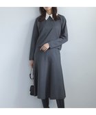 【組曲/KUMIKYOKU】の【WEB限定】ELENA襟付き セットアップワンピ チャコールグレー系|ID: prp329100004472335 ipo3291000000033218288