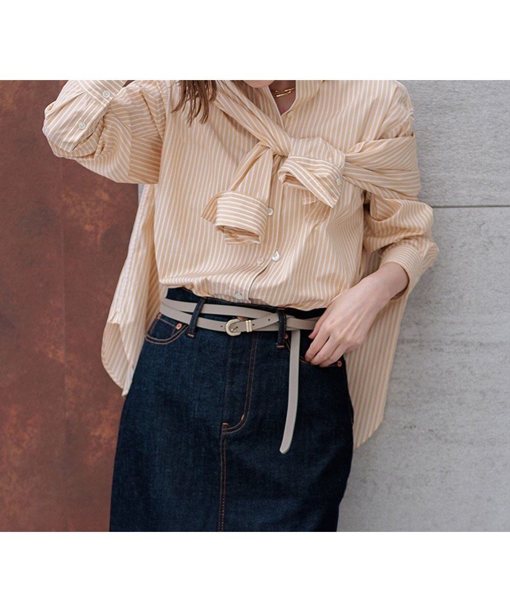 【23区/NIJYUSANKU】の【CLASSY.2月号掲載/洗える】CANCLINI ベーシック シャツ インテリア・キッズ・メンズ・レディースファッション・服の通販 founy(ファニー) 　雑誌掲載アイテム　Magazine Picks & Fashion Features　ファッション雑誌　Fashion Magazines　クラッシィ　CLASSY.　ファッション　Fashion　レディースファッション　Fashion for Women　トップス・カットソー　Cut & Sew Tops　シャツ・ブラウス・オフィスカジュアル　Elegant Blouses & Button-Ups　イエロー　Yellow　イタリア　Italy　インポート　Imported Fashion　エレガント 上品　Elegant　洗える　Machine Washable　クラシック　Classic, Timeless Style　シンプル　Simple, Minimal　ストライプ　Stripe, Striped Pattern　雑誌　Magazine, Fashion Magazine　ツイル　Twist, Twisted Detail　デニム　Denim, Jeans Material　定番　Standard, Basic Item　2月号　February Issue, Feb. Edition　ベーシック　Basic, Essential　メンズ　Men's, Menswear　無地　Plain, Solid Color　A/W・秋冬　Autumn/Winter　おすすめ　Recommended / Our Picks　2024年　2024　2024-2025秋冬・A/W　Autumn/Winter 2024–25 AW24–25　イエローストライプ|ID: prp329100004472337 ipo3291000000035616402