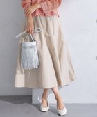 【23区/NIJYUSANKU】の【洗える】ルミエールタフタ フレアスカート ベージュ系|ID: prp329100004472347 ipo3291000000031989137
