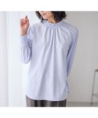 【エニー/ANY】の【手洗い可能/抗菌防臭/UVカット/速乾】フリルモックブラウス ライトブルー|ID: prp329100004472351 ipo3291000000034270980