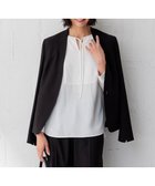 【23区/NIJYUSANKU】の【洗える/セットアップ対応】アイアスマットストレッチ ノーカラー ジャケット ブラック系|ID: prp329100004472359 ipo3291000000032669496