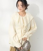 【クラフトスタンダードブティック/CRAFT STANDARD BOUTIQUE】のビッグ襟フリルブラウス Ivory|ID: prp329100004472549 ipo3291000000031969638