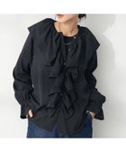 【クラフトスタンダードブティック/CRAFT STANDARD BOUTIQUE】のビッグ襟フリルブラウス Black|ID: prp329100004472549 ipo3291000000031969640