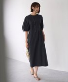 【アンフィーロ 自由区/UNFILO】の【接触冷感/UVケア/撥水】FINE MOVE ランタンスリーブワンピース チャコール|ID: prp329100004472567 ipo3291000000031981141
