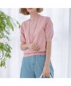 【23区/NIJYUSANKU】の【Oggi4月号掲載/洗える】プレミアムビオコットン 半袖 ニット ピンク系|ID: prp329100004472573 ipo3291000000032063783