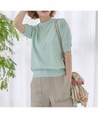 【23区/NIJYUSANKU】の【Oggi4月号掲載/洗える】プレミアムビオコットン 半袖 ニット スモーキーグリーン系|ID: prp329100004472573 ipo3291000000032063784