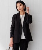 【23区/NIJYUSANKU】の【セットアップ対応】アイアスマットストレッチ テーラード ジャケット ブラック系|ID: prp329100004472575 ipo3291000000031963795