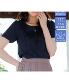 【ティアクラッセ/Tiaclasse】の【UVカット・吸水速乾】 “きれい見え” パネルラインカットソートップス ネイビー|ID: prp329100004472776 ipo3291000000031848274
