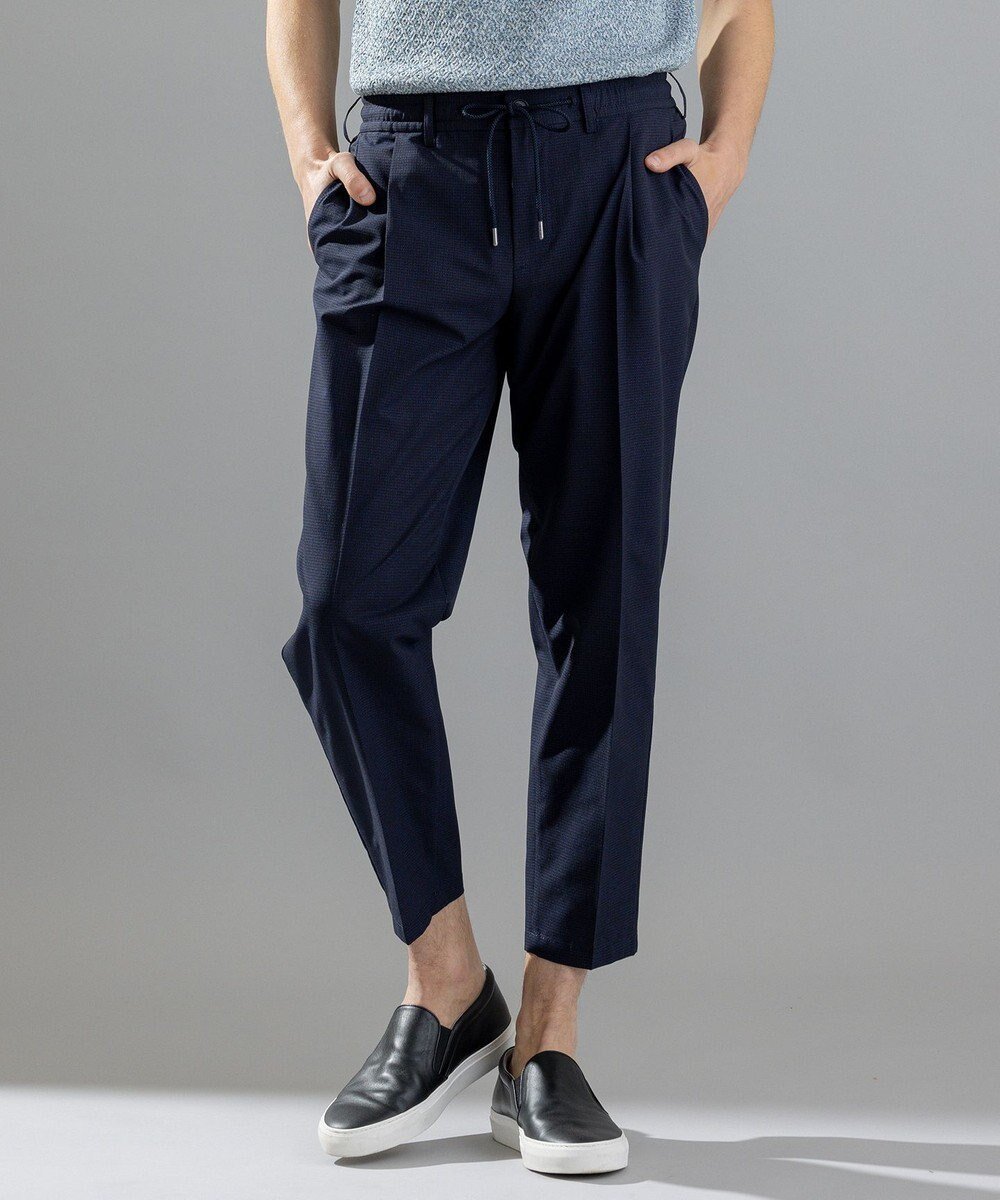 【ジョゼフ オム/JOSEPH HOMME / MEN】のクールドッツストレッチ / TEDDY CONVERTIBLE インテリア・キッズ・メンズ・レディースファッション・服の通販 founy(ファニー) 　ファッション　Fashion　メンズファッション　Fashion for Men　ボトムス　Bottoms　春　Spring　洗える　Machine Washable　ストレッチ　Stretch, Stretchy Fabric　スポーツ　Sports, Activewear　ドローコード　Drawcord, Drawstring Cord　ファブリック　Fabric, Textile　プリント　Print, Printed Pattern　ポケット　Pocket, Pocket Detail　リラックス　Relax, Relaxed Fit　ループ　Loop, Loop Knit　S/S・春夏　SS, Spring/Summer, Warm Season　夏　Summer　ビジネス 仕事 通勤　Business / Work / Commuting　ネイビー系|ID: prp329100004472829 ipo3291000000034515267