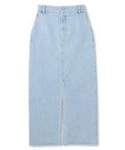 【アンクレイヴ/uncrave】のデニム スカート(uncrave WHITE) 人気、トレンドファッション・服の通販 founy(ファニー) ファッション Fashion レディースファッション Fashion for Women スカート Skirts デニムスカート・カジュアルスカート Denim Skirts インディゴ Indigo Denim カットオフ Cut-Off Design ストーン Stone, Gem-Like スリット Slit, Slit Detail 雑誌 Magazine, Fashion Magazine デニム Denim, Jeans Material フロント Front, Front Design ブリーチ Bleach, Washed Finish A/W・秋冬 Autumn/Winter S/S・春夏 SS, Spring/Summer, Warm Season 夏 Summer エレガント 上品 Elegant thumbnail サックス|ID: prp329100004472876 ipo3291000000033215565