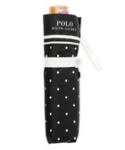 【ムーンバット/MOONBAT】のPOLO RALPH LAUREN 晴雨兼用日傘 折りたたみ傘 ドット×グログラン/一級遮光 遮熱 UV ブラック|ID: prp329100004472913 ipo3291000000031965275