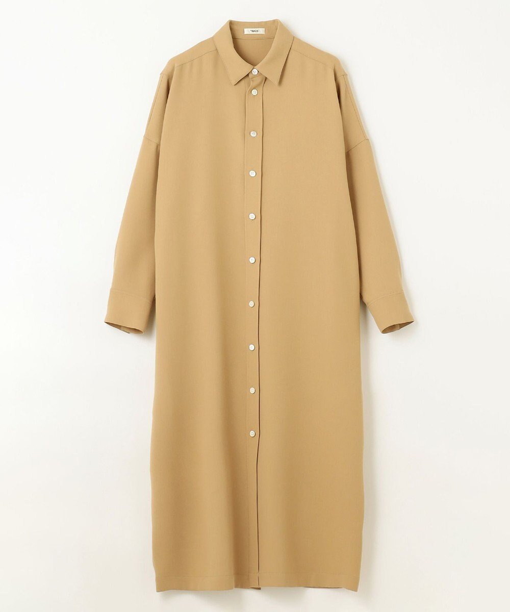 【ネイヴ/NAVE】の【ReNAVE】ウォッシャブルツイル シャツドレス インテリア・キッズ・メンズ・レディースファッション・服の通販 founy(ファニー) 　ファッション　Fashion　レディースファッション　WOMEN　ワンピース　Dress　ドレス　Party Dresses　シャツワンピース　Shirt Dresses　ストレッチ　Stretch　ドレス　Dress　ボックス　Box　A/W・秋冬　Aw・Autumn/Winter・Fw・Fall-Winter　キャメル系|ID: prp329100004472932 ipo3291000000031979932