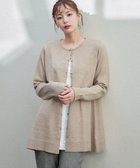 【ティアクラッセ/Tiaclasse】の【洗える】ラウンドネックミドル丈ニットカーディガン ベージュ|ID: prp329100004472934 ipo3291000000032668813